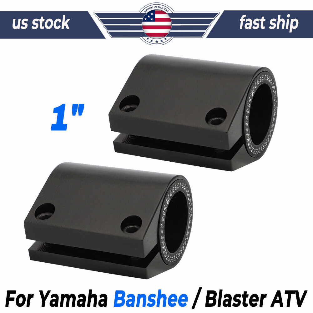 2 BILLET ALUMINUM 1" Exhaust Clamps Connectors For Yamaha Banshee 350 1987-2006