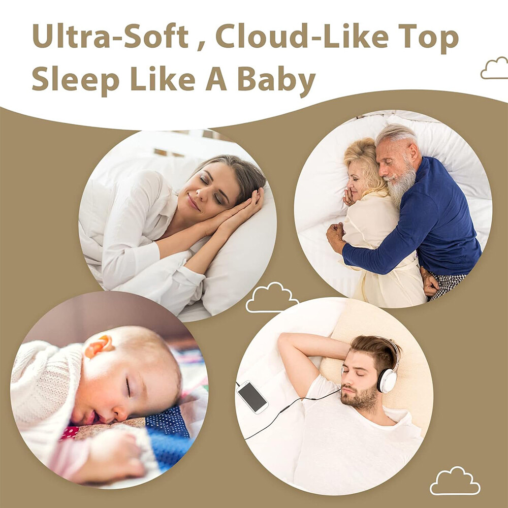 Mattress Pad Cover Soft Mattress Protector Cover with 8-21" Deep Pocket All Size