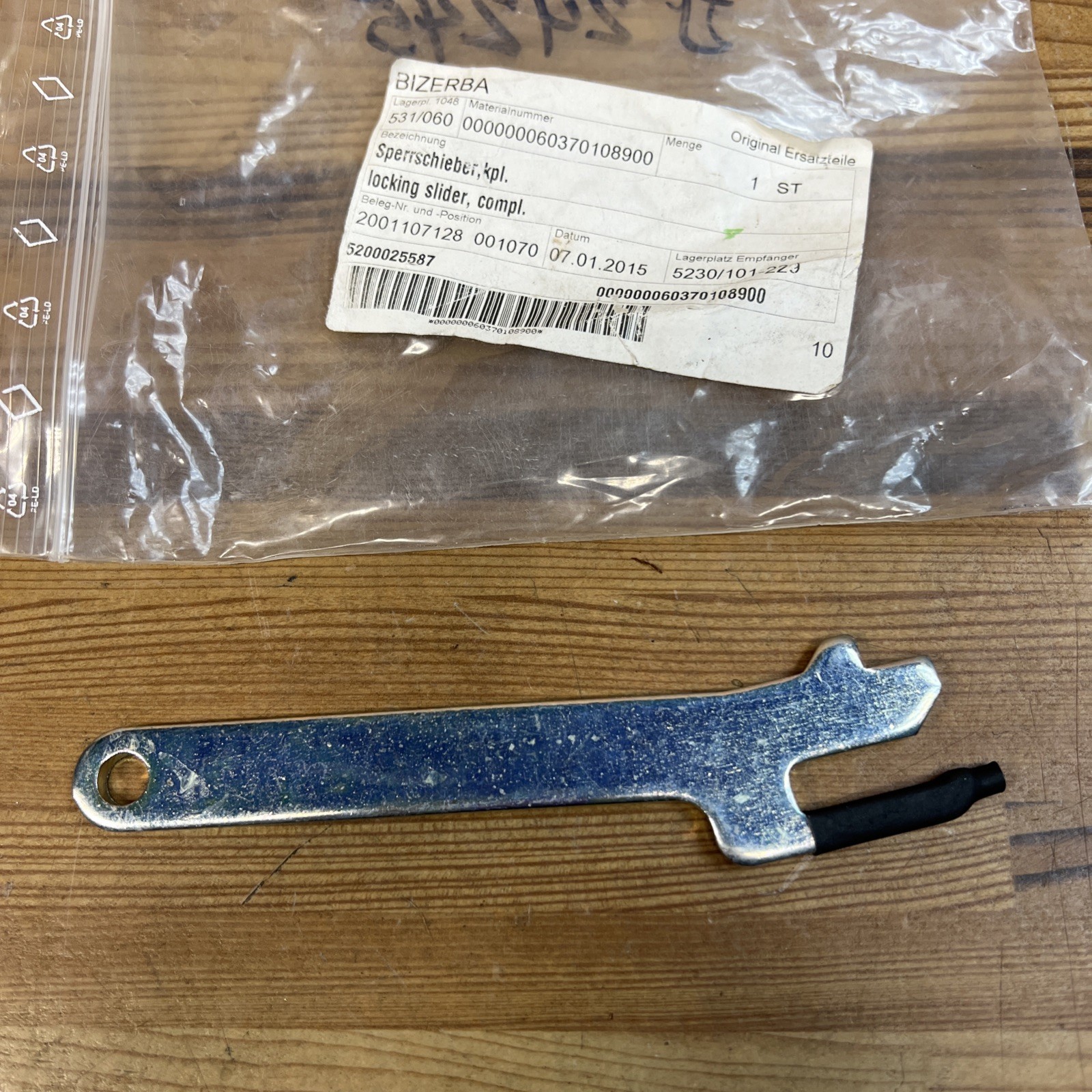 Bizerba Locking Slider 000000060370108900