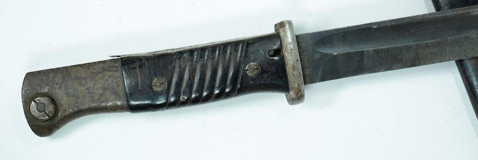 WWII 1942 German cul Ernst Pack K98 Rifle M1884/98 3rd Pattern Bayonet, Scabbard