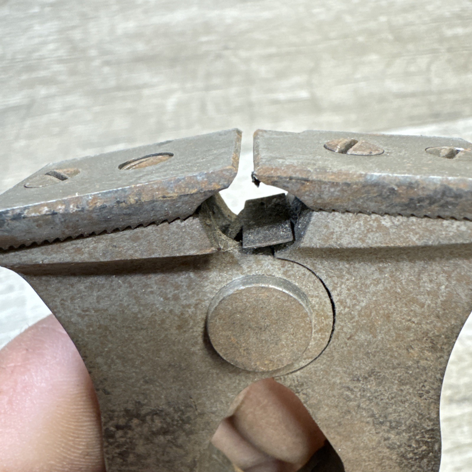 Vtg LS Starrett Co. No. 1 - 7in. Adjustable Nippers Machinist Piano Wire Cutters