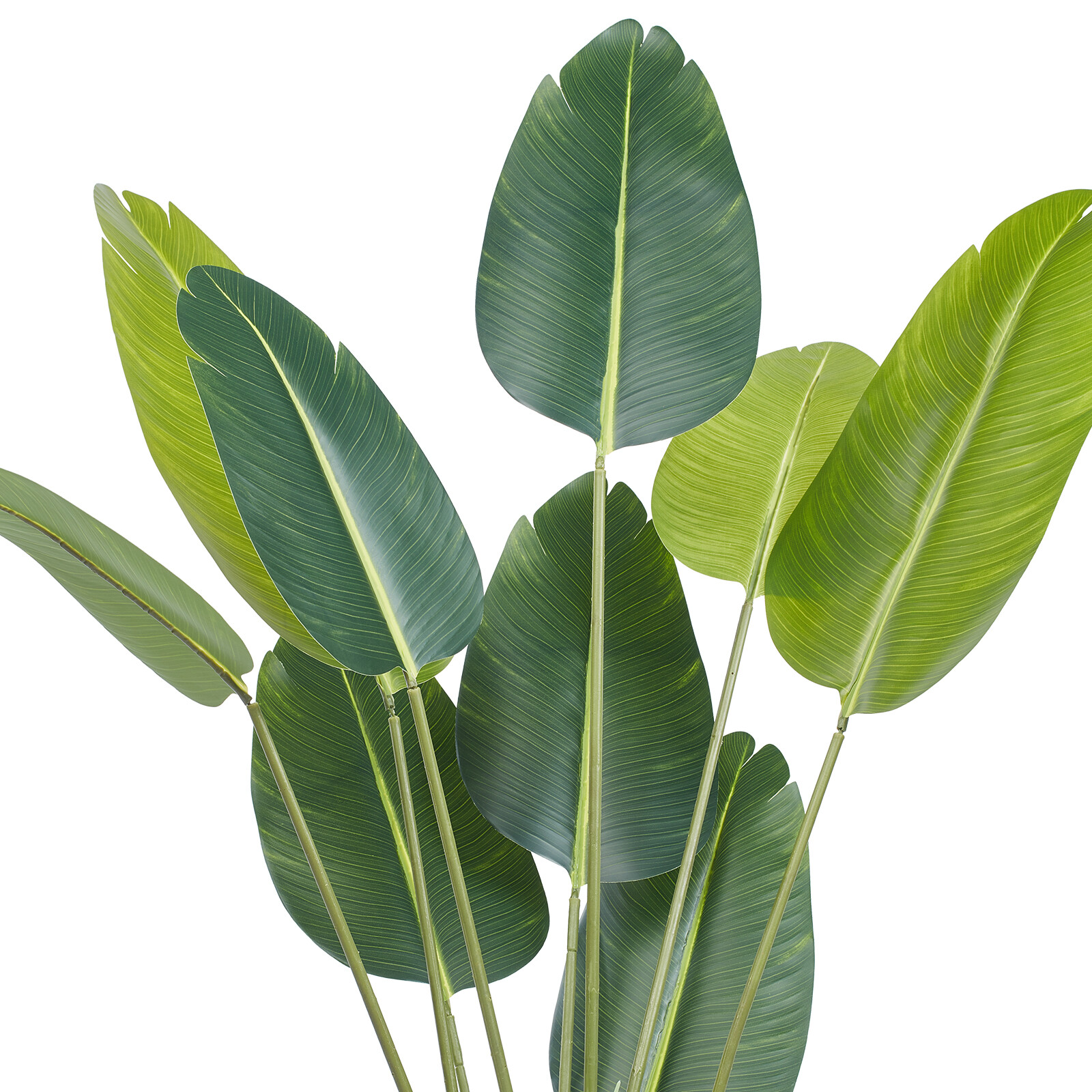 Bird Of Paradise 5ft Tall Fake Palm Tree Artificial Faux Silk Plant in Pot Decor