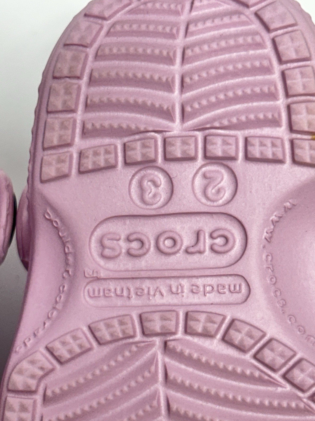 Crocs Classic Clogs Girls 2-3 Infant Baby Pink Slip On Shoes walker