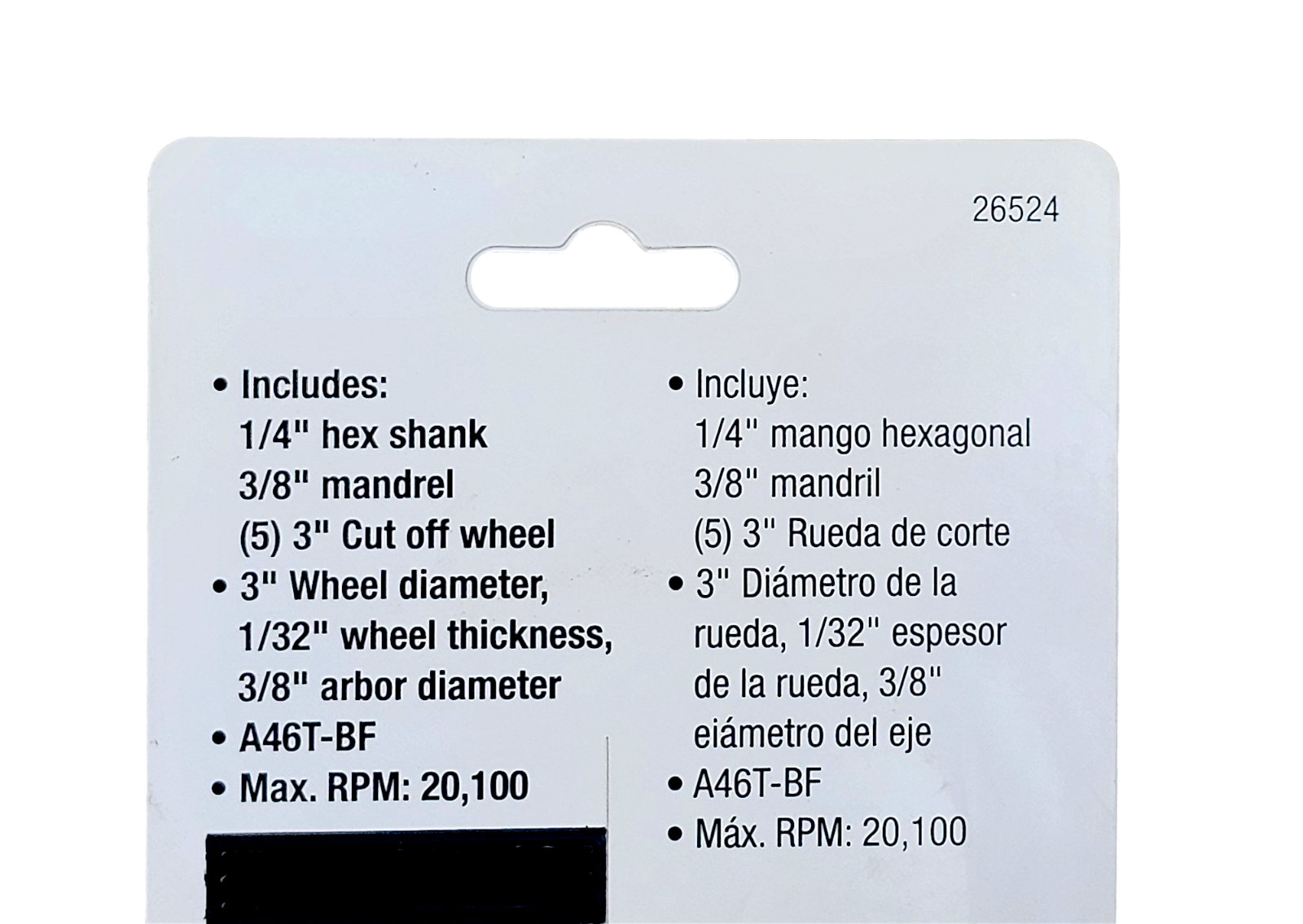 5 Piece Cut Off Wheel Set with Mandrel