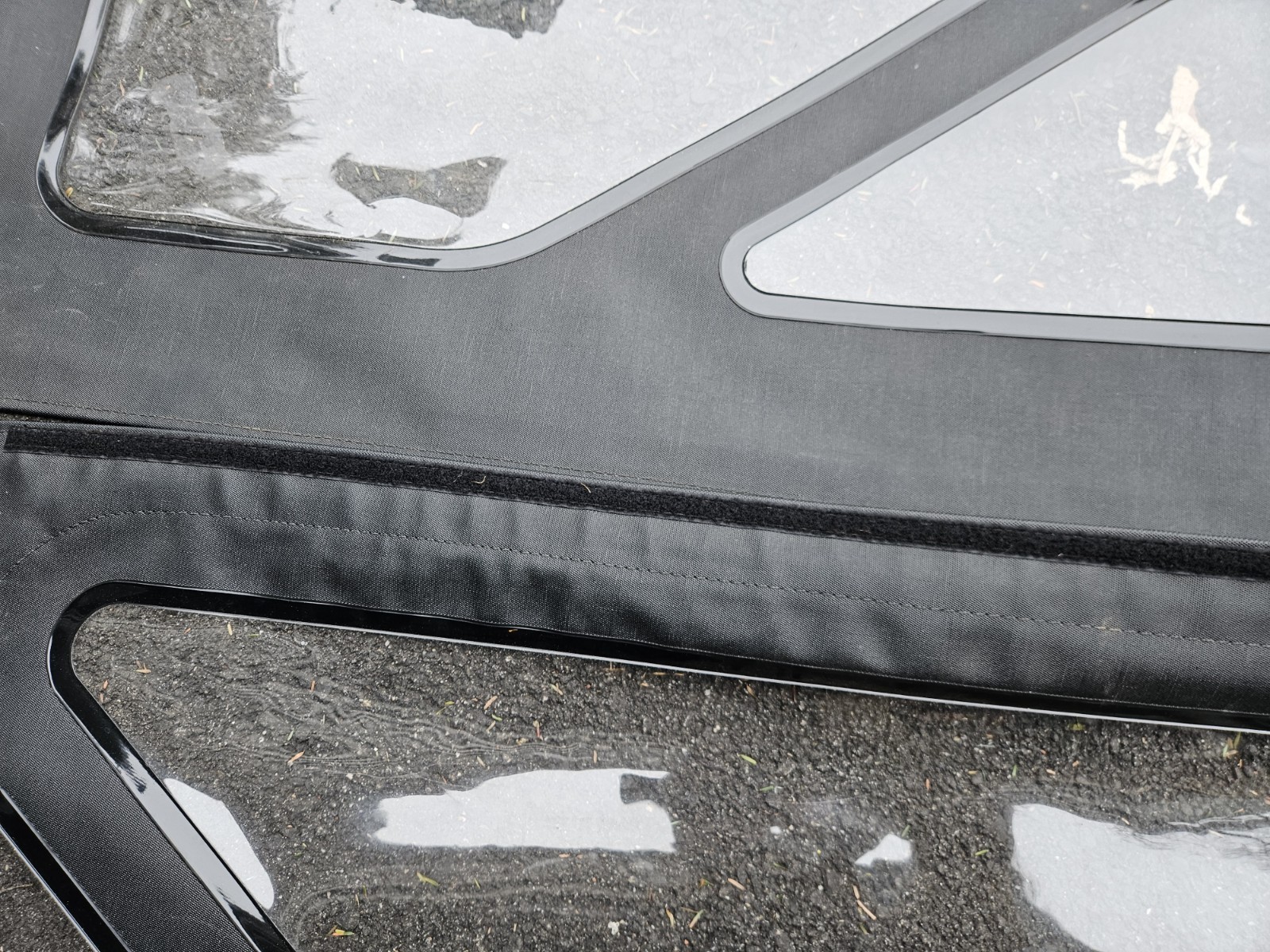 Jeep Wrangler Soft Top Windows 2 Door JK CLEAR VINYL GREY GRAY 07-18 PAIR LH RH