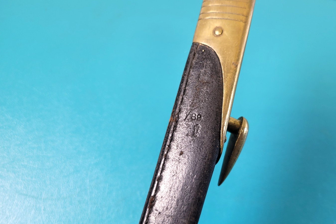 English Pattern 1895 Martini Enfield Socket Bayonet + Scabbard TR876