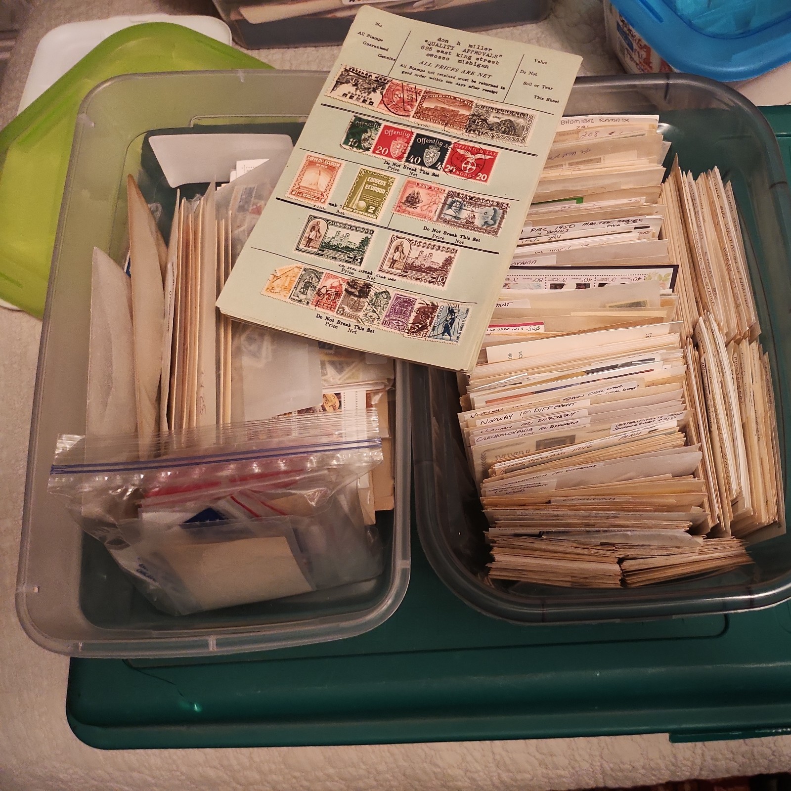 Huge Assortment Worldwide US/Foreign Stamps Used, Mint, Glassines, Covers, BOBs