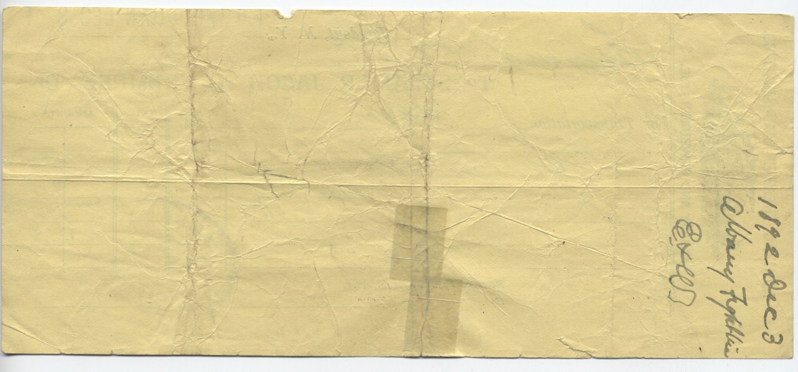 1892 Steamer Jacob H. Tremper freight receipt Rondout NY vignetted [6894.61]