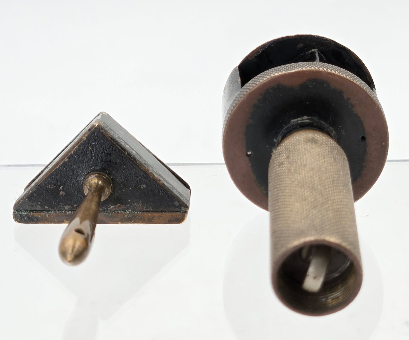 Antique Pentiprism & Angle Prism Lot - Kern Aarau No.119 Rotating Cap & Zeiss??