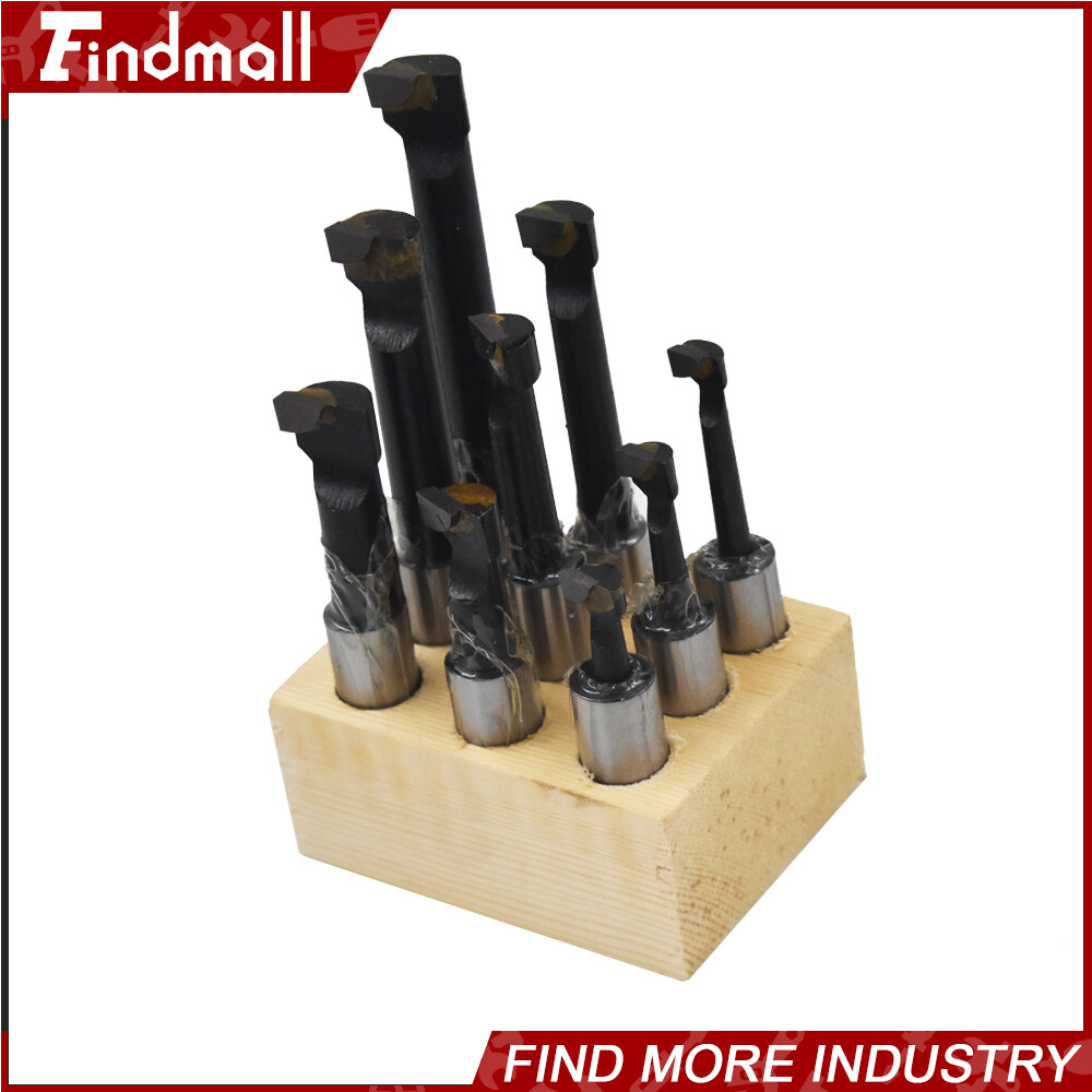 9 PCS 1/2" BORING BAR SET CARBIDE TIPPED BARS 1/2" SHANK LATHE TOOL
