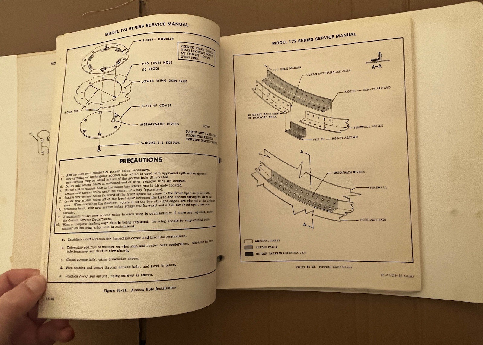 1977-1981 CESSNA 172 Series Service Manual D2026-13 Original