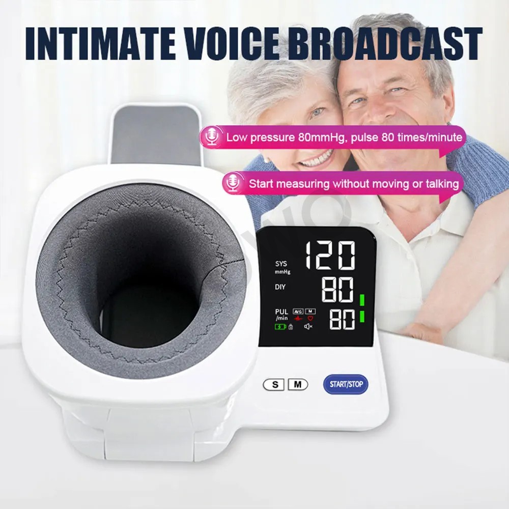 Electronic Upper Arm Blood Pressure Monitor - Home Use - Large Cuff Included