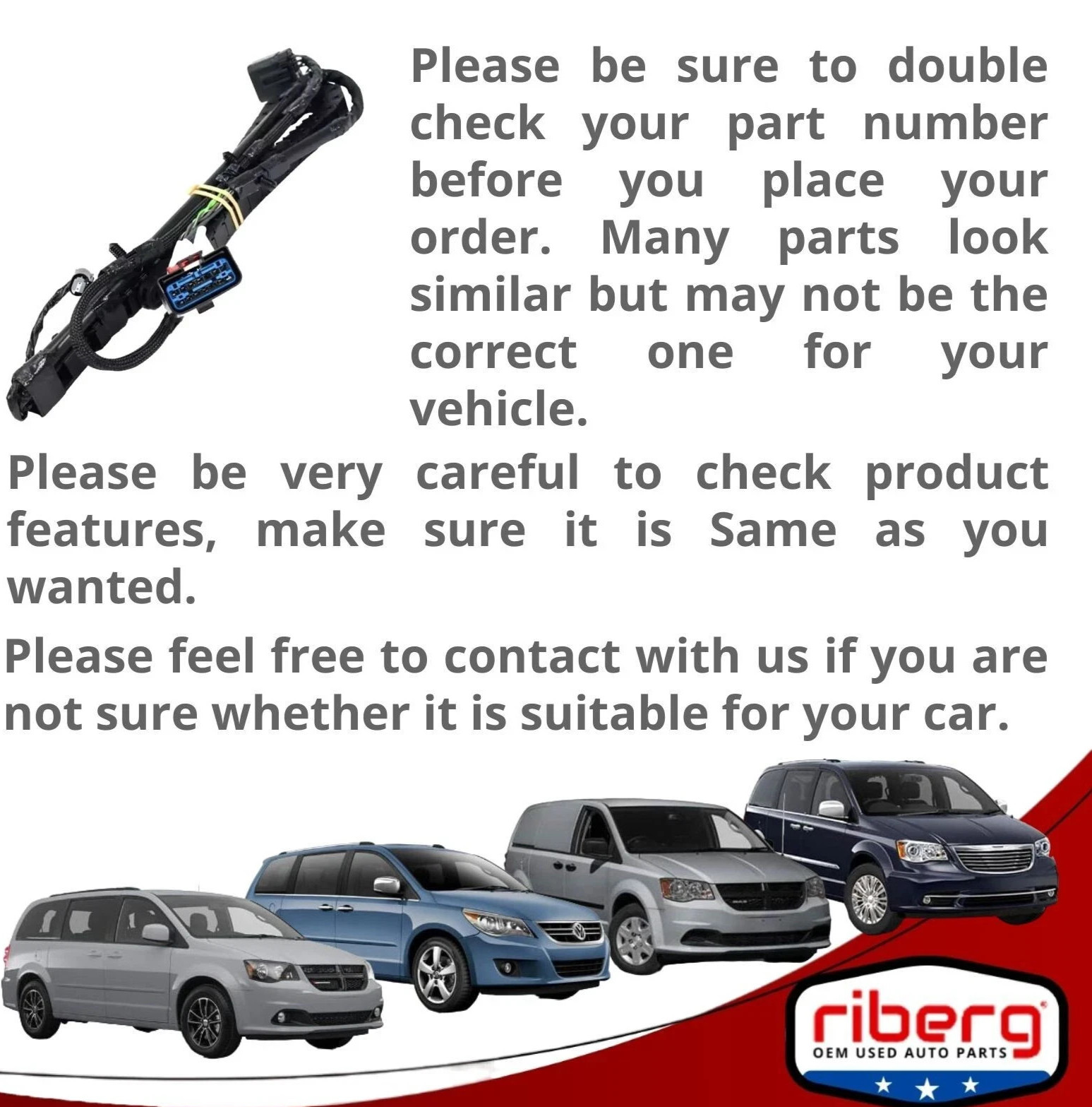 68078884AC OEM MOPAR 2012 Grand Caravan Sliding Door Right Wire Track TESTED