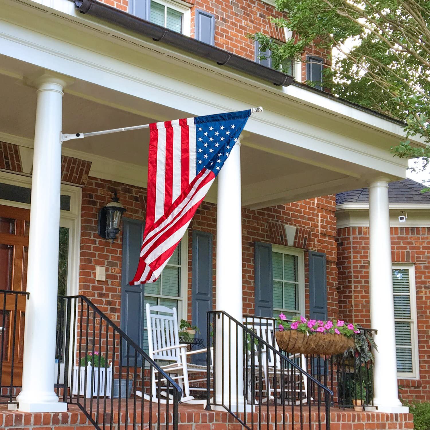 Anley Multi-Position Flag Pole Mounting Bracket Aluminum Flagpole holder 1" Dia