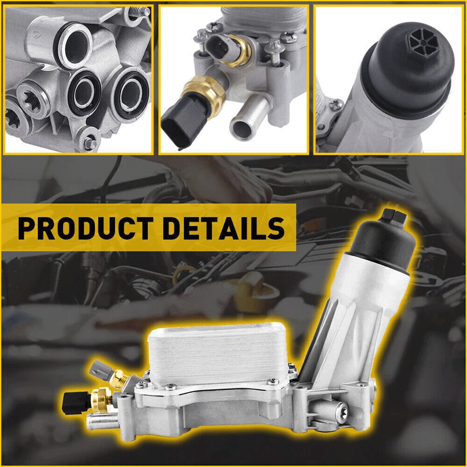 Engine Oil Cooler Filter Housing Assembly For Dodge Jeep 3.6L 5184294AE 2011-22