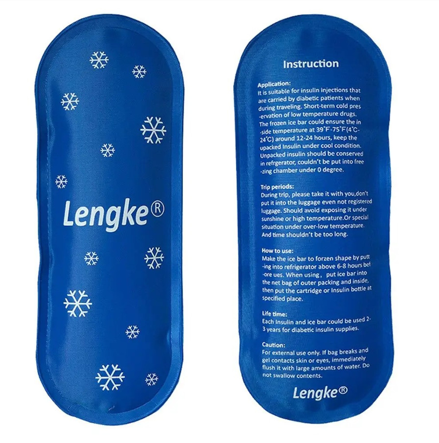 2pcs Portable Reusable Diabetic Insulin Cooling Gel Ice Pack Protector - NEW