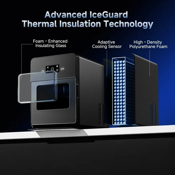 Simzlife Sphere Ice Maker,10 pcs/Hour, 150 pcs/Day,Clear Ice Ball Maker with Enh