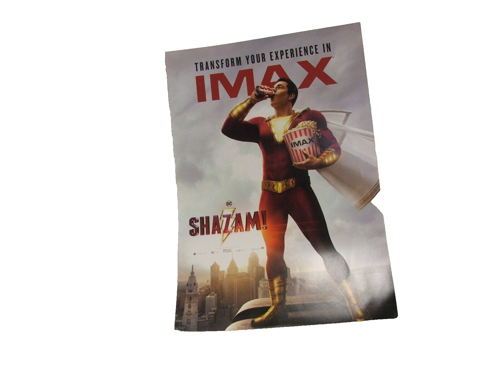 Lot of 2 Movie Promo Posters; Alita Battle Angel, Shazam.