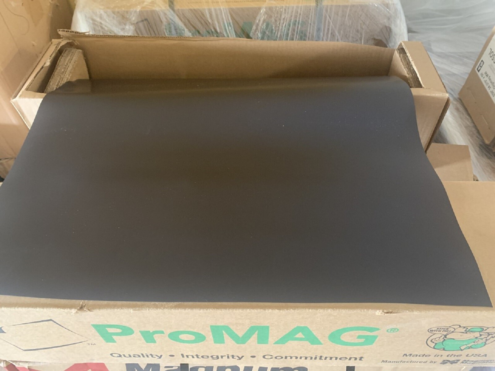 1 BLANK MAGNETIC SHEET - BEST CAR MAGNET ROLL 24" X 50 feet- 30 MIL Black