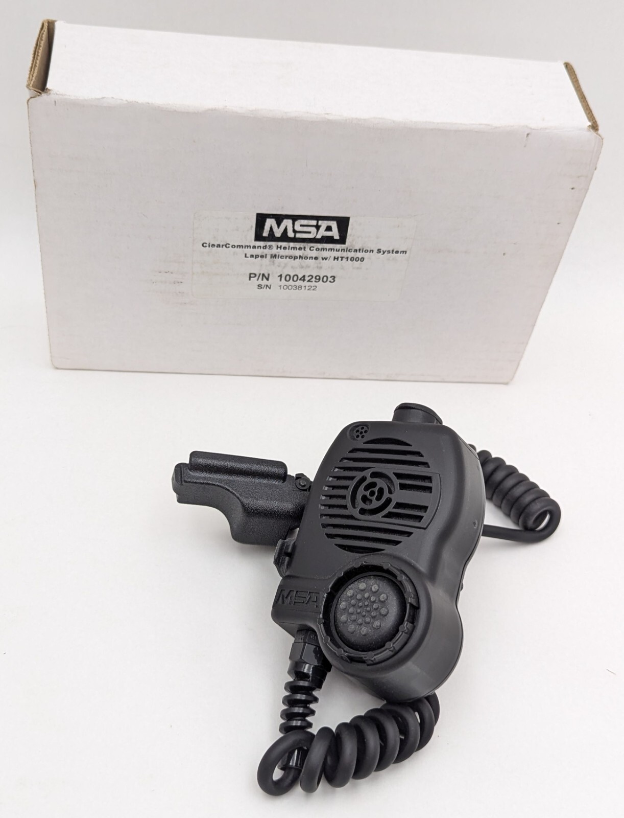 MSA 10042903 ClearCommand HCS Helmet Communication System Lapel Microphone - NIB