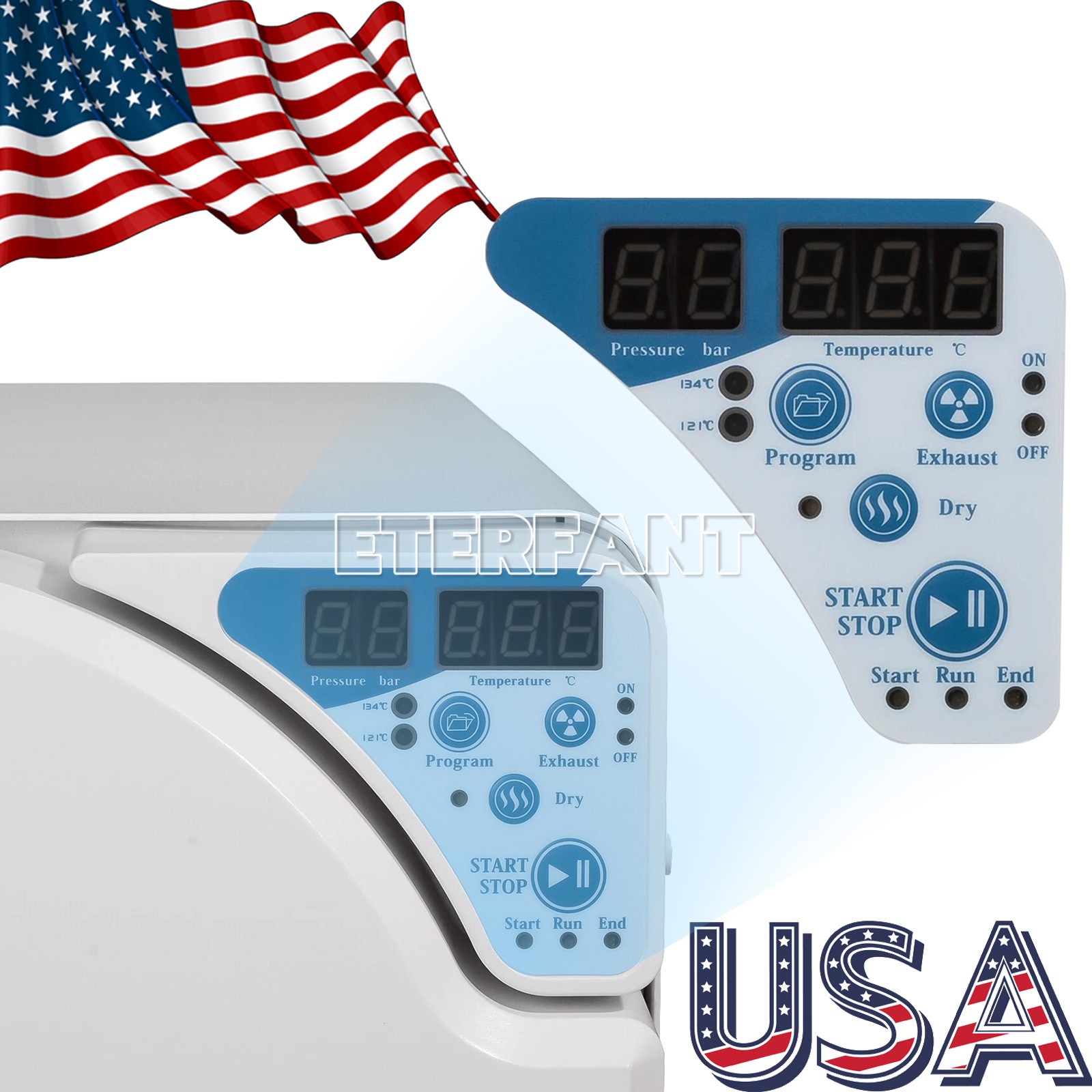 16L Class N Dental Medical Autoclave Steam Sterilizer Drying Function JCH-16 USA