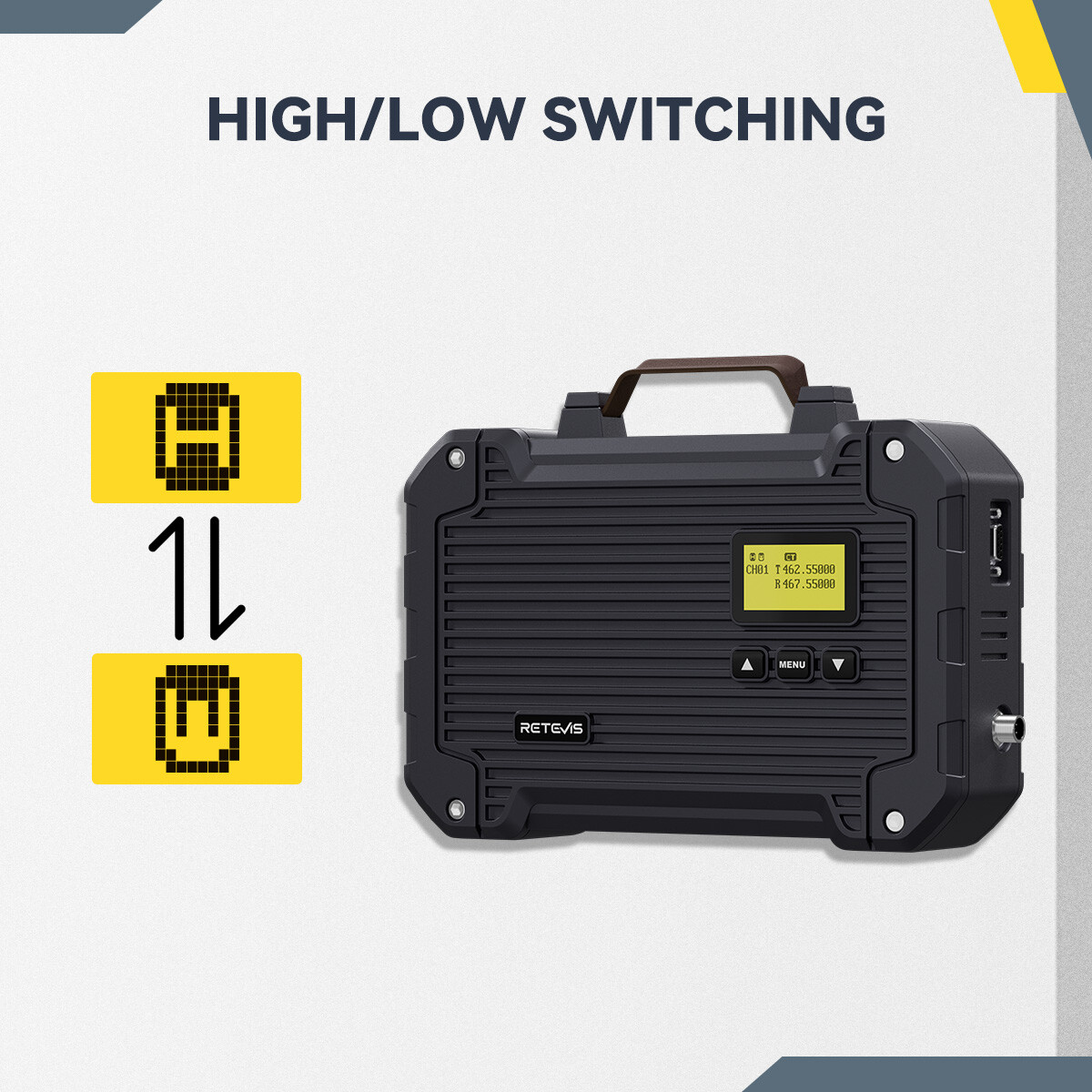 Retevis RT97L 22W GMRS Repeater Waterproof Full Duplex Long Range Repeater