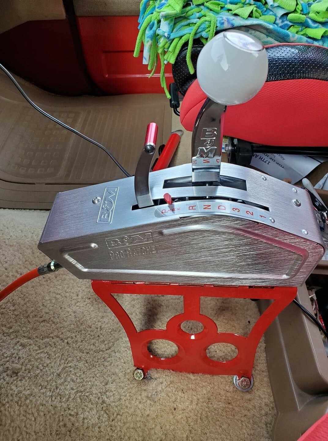 Sheldon Machine 7 in. Tall Tunnel Mount Shifter Stand | B&M, Hurst, TCI, etc.