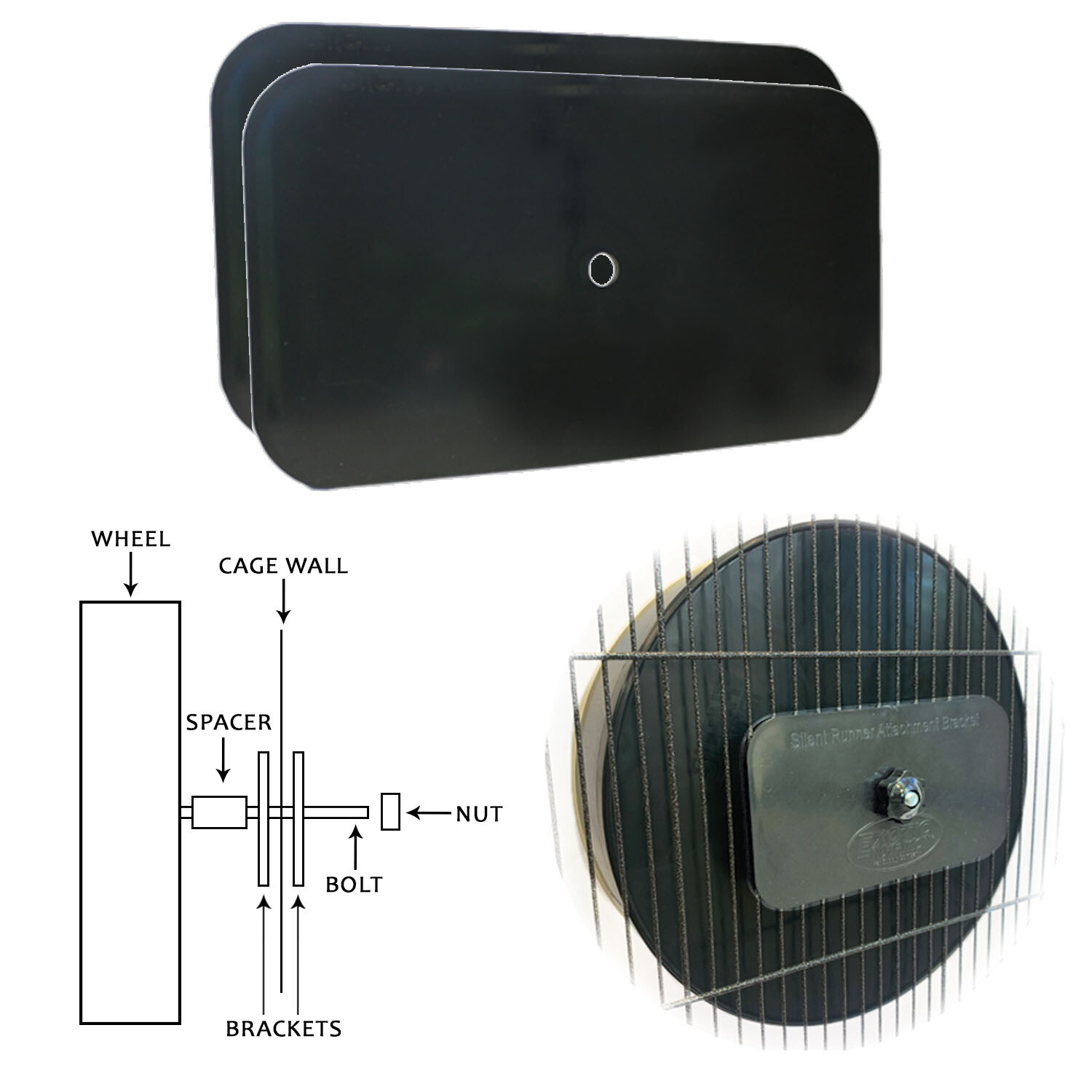 Silent Runner Glow Wheel 12" + Autoclean Track + Sandy Track + Cage Attachment