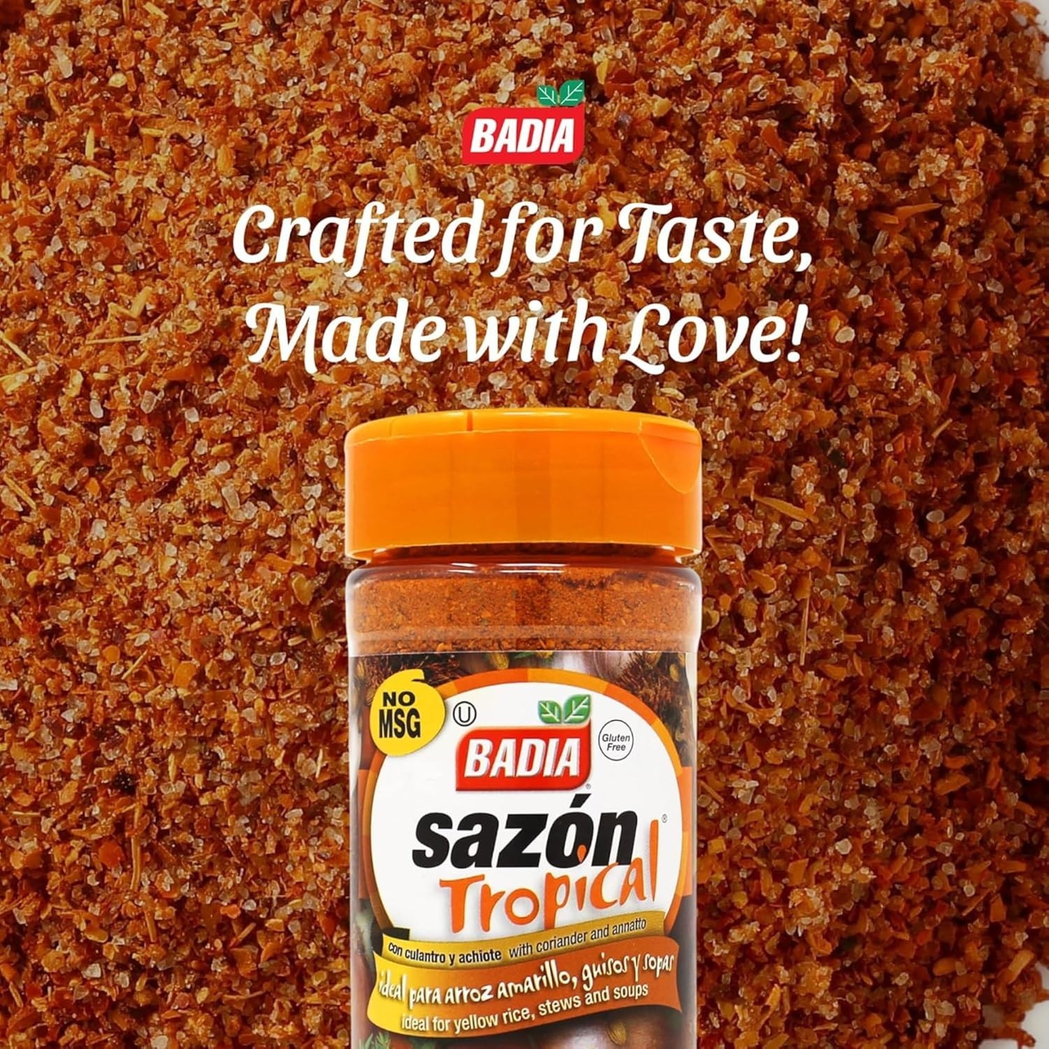 Badia Sazon Tropical with Annato & Coriander, 6.75-Ounce NO MSG