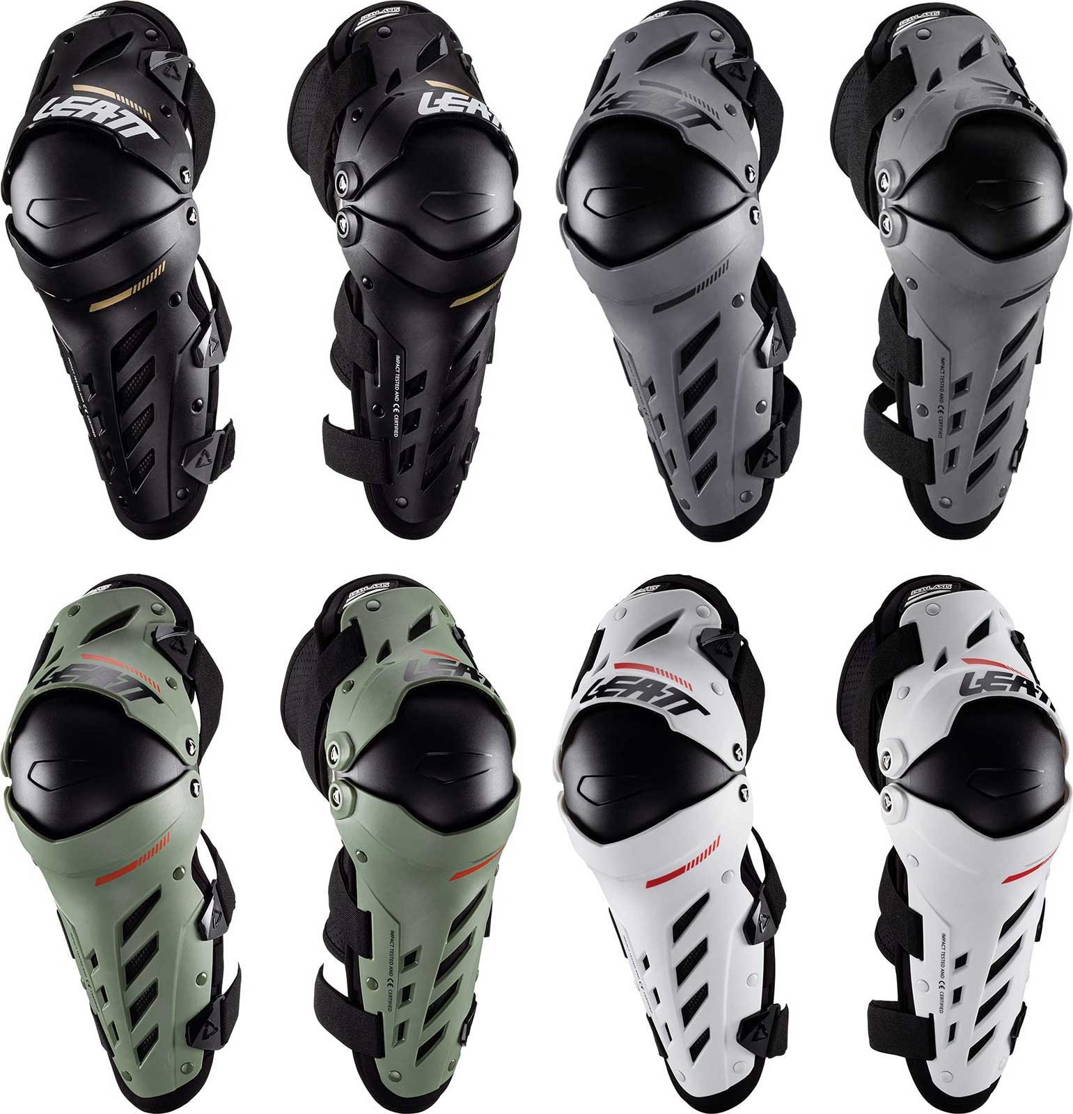 Leatt Dual Axis Knee & Shin Guards - Motocross Dirt Bike Offroad Pair