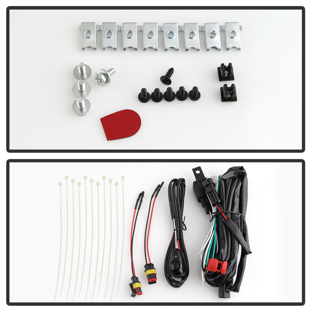 2016 2017 2018 GMC Sierra 1500 LED Bumper Fog Lights Lamps w/Switch & Bracket