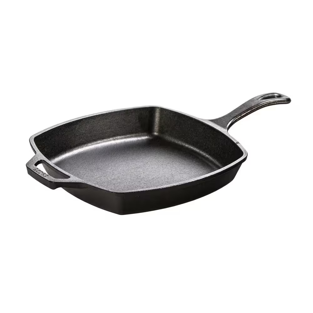 10.5 In. Cast Iron Skillet in Black