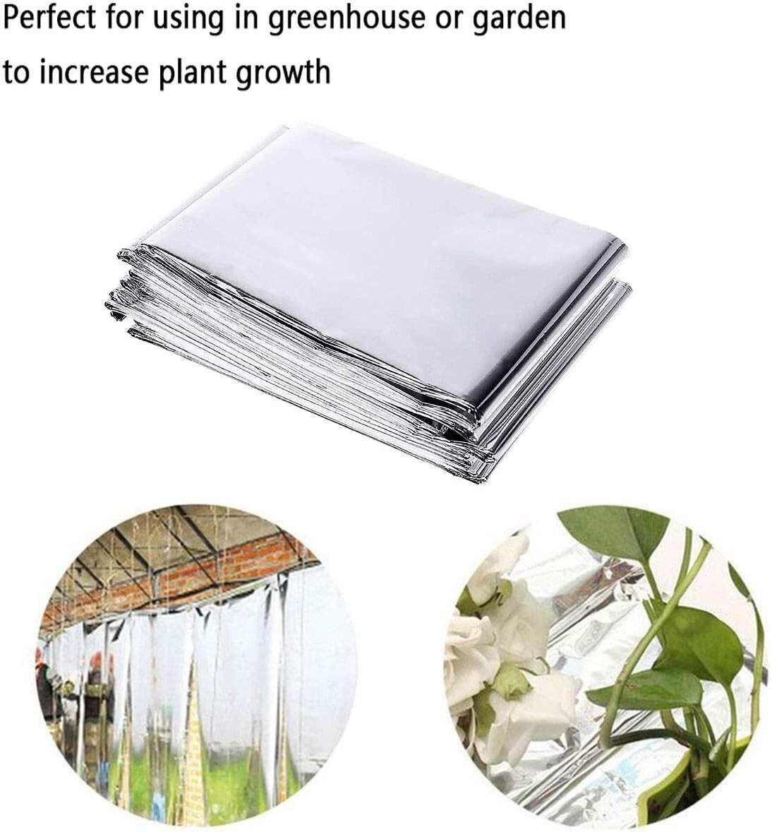 3 or 6 Reflective Mylar Film Garden Greenhouse Covering Foil Sheets for Grow Roo