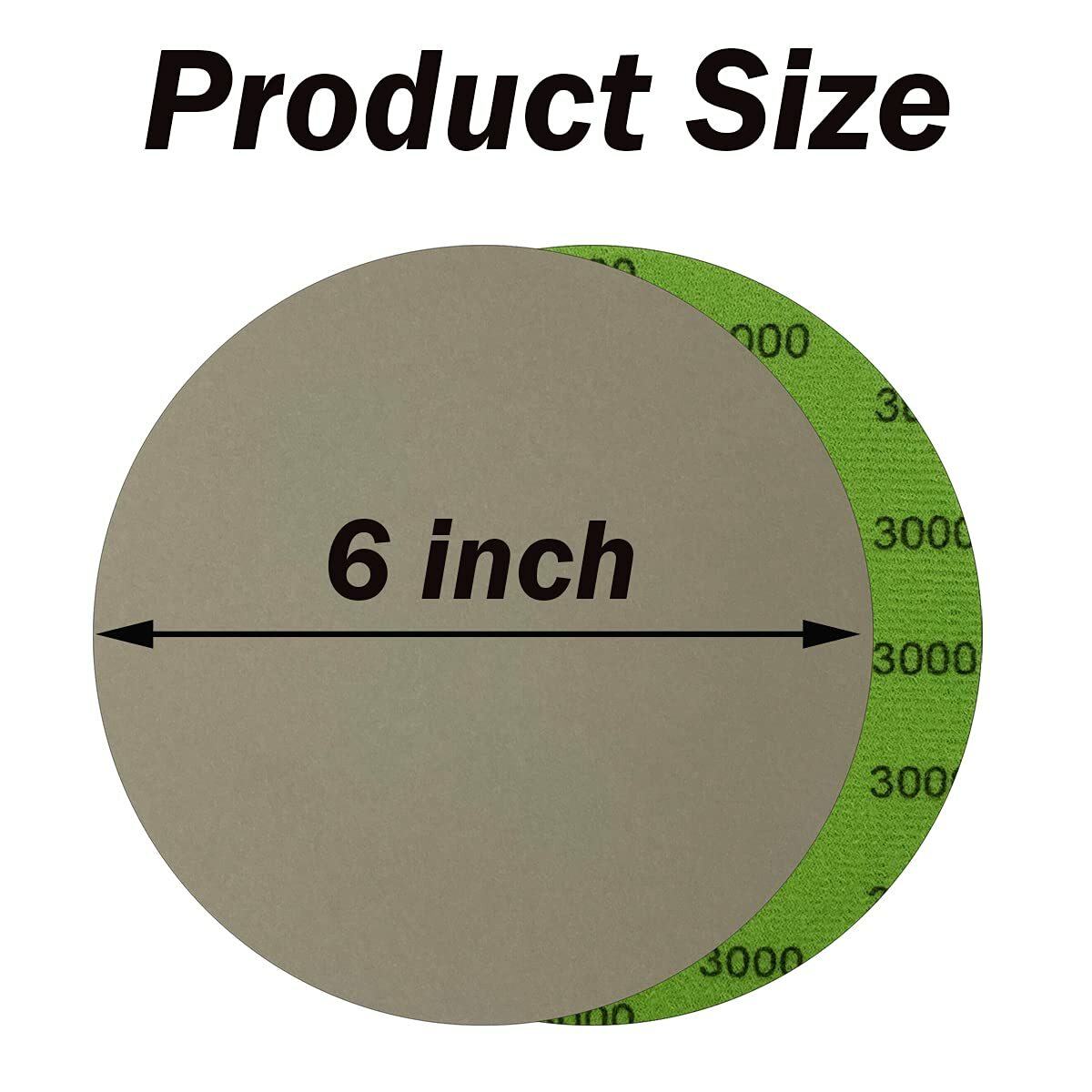 6 inch Hook Loop Sanding Discs 3000 4000 5000 7000 10000 Grit Wet Dry Sandpaper