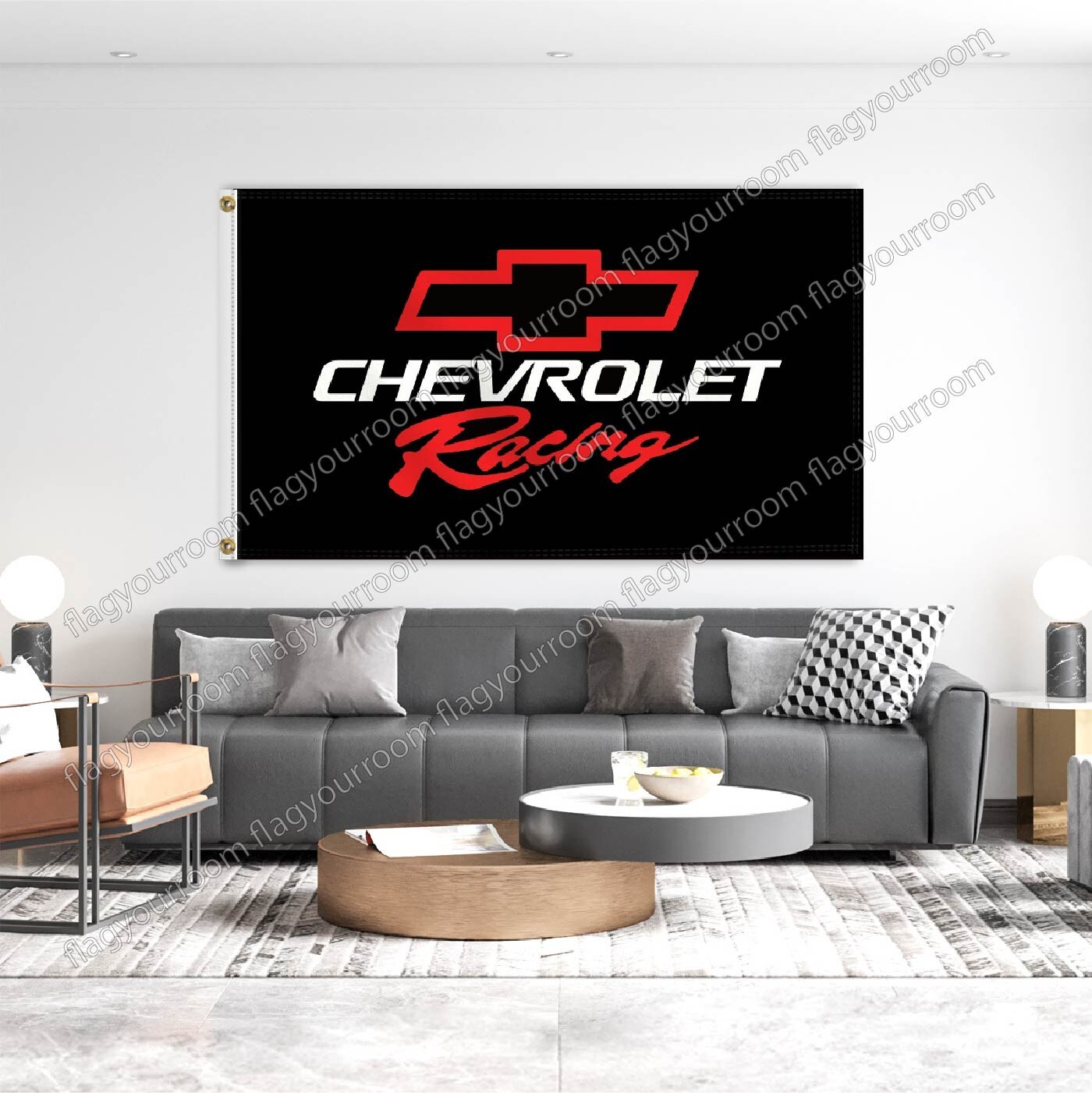 Chevrolet Racing 3x5 ft Premium Banner Flag Corvette Camaro Chevy Car Truck Sign