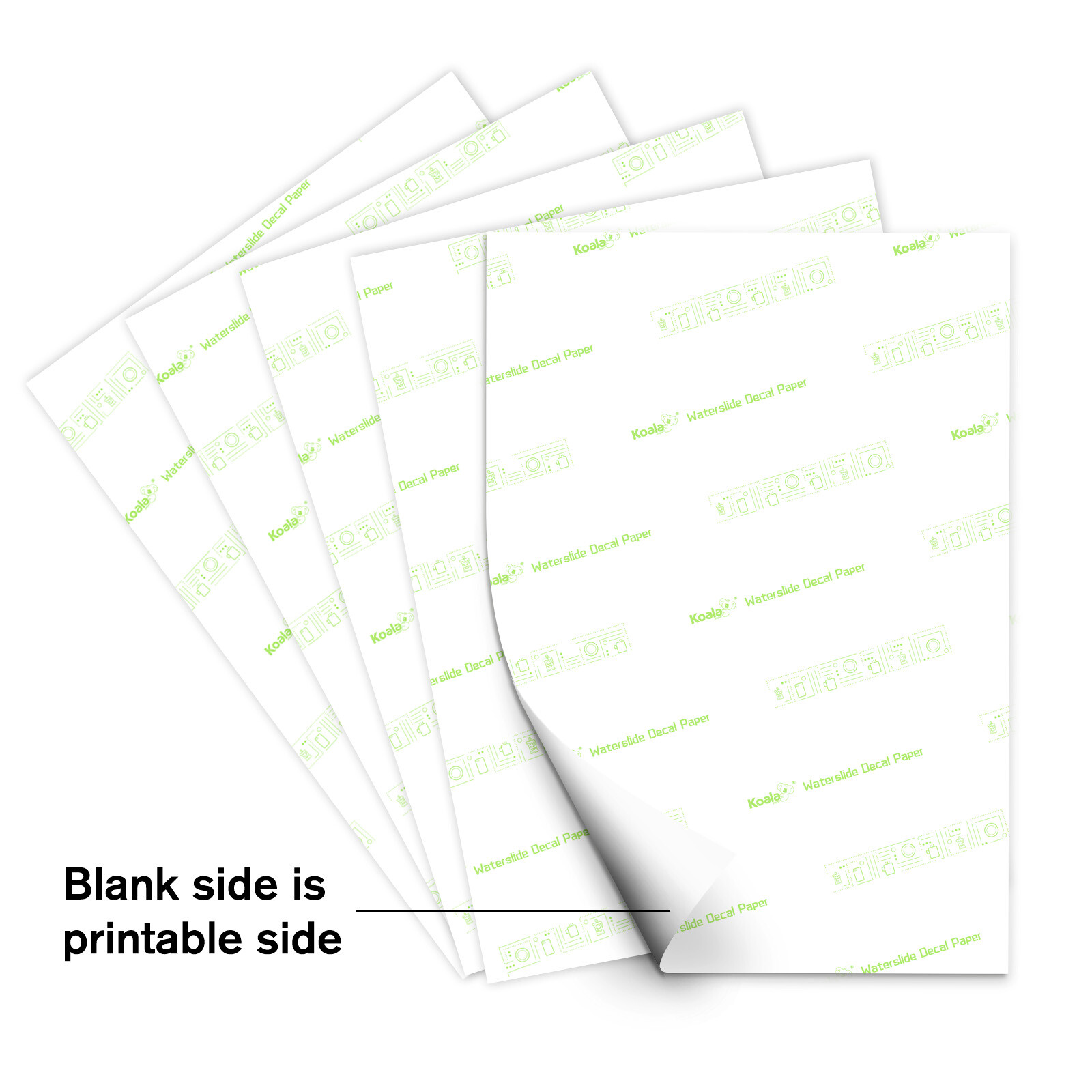 Koala Waterslide Decal Paper Inkjet CLEAR 20 Sheets 8.5x11 Water Slide Transfer