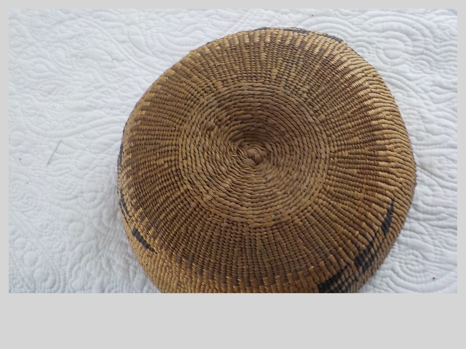 ANTIQUE KLAMATH CALIFORNIA Woven BASKET 10"