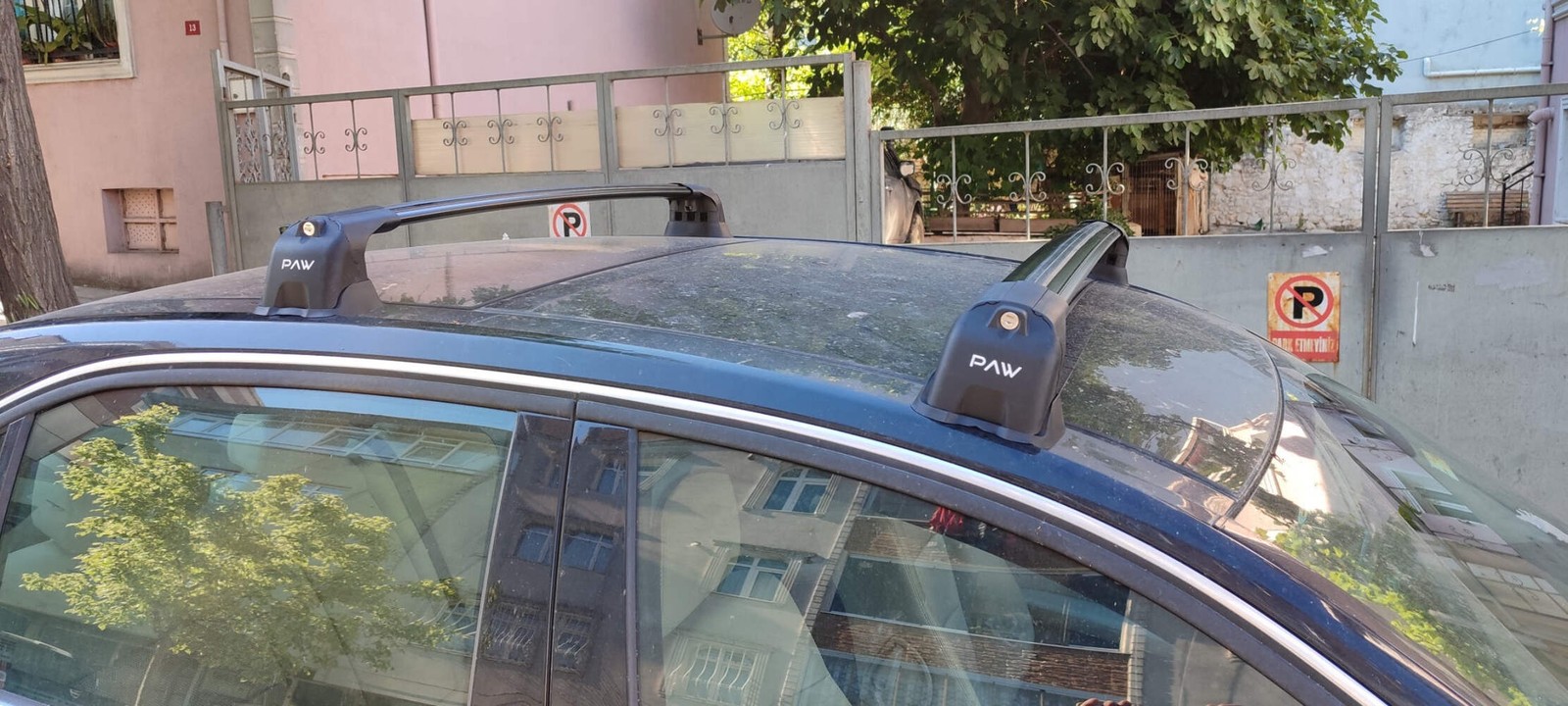 For Mercedes E Sedan W212 2013-2017 Roof Rack Cross Bars Fix Point Alu Silver