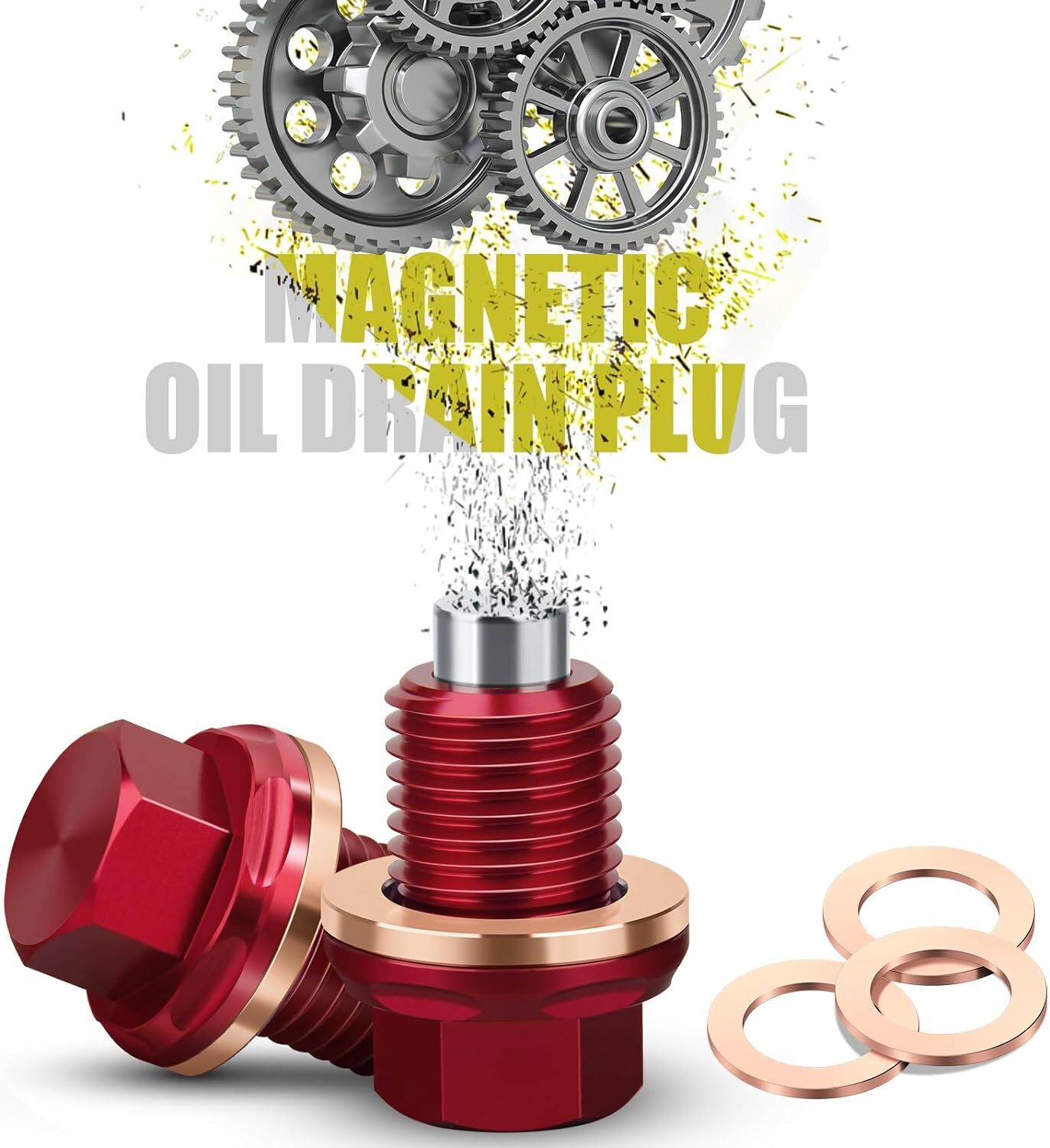 M14x1.5mm Car Engine Magnetic Oil Drain Plug Screw Nut Bolt Sumps Universal