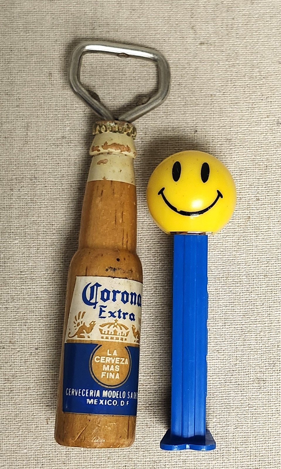 Vintage Corona Extra Beer Wood & Metal Bottle Opener 6.5”
