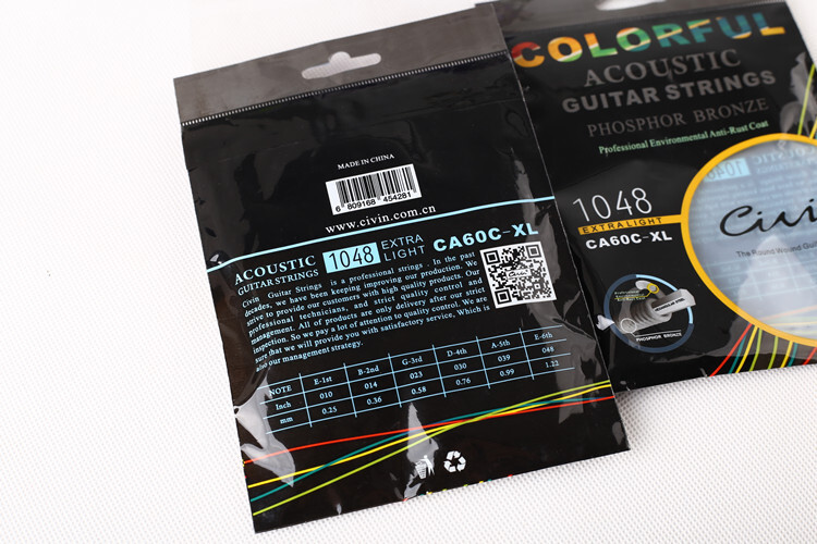 1-2 Sets Guitar Strings 6-12PCS Replacement Steel String for Acoustic Guitar US