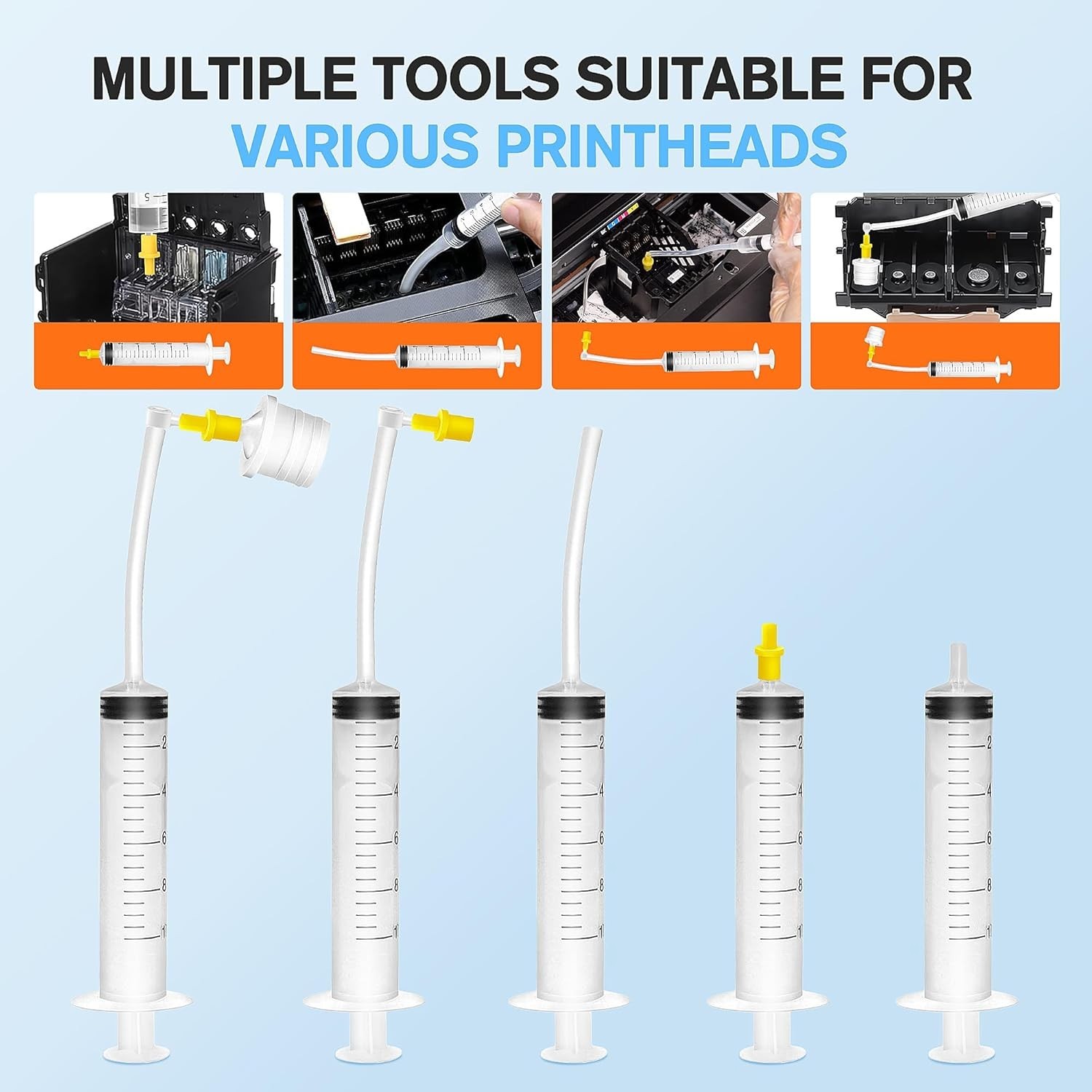Printhead Cleaning Kit HP, Epson,Canon, Brother & Lexmark 100ml High Efficiency