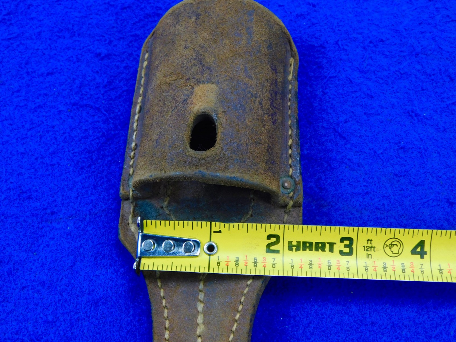 German Germany WW1 Mauser K98 Butcher Bayonet Maker Marked Leather Frog