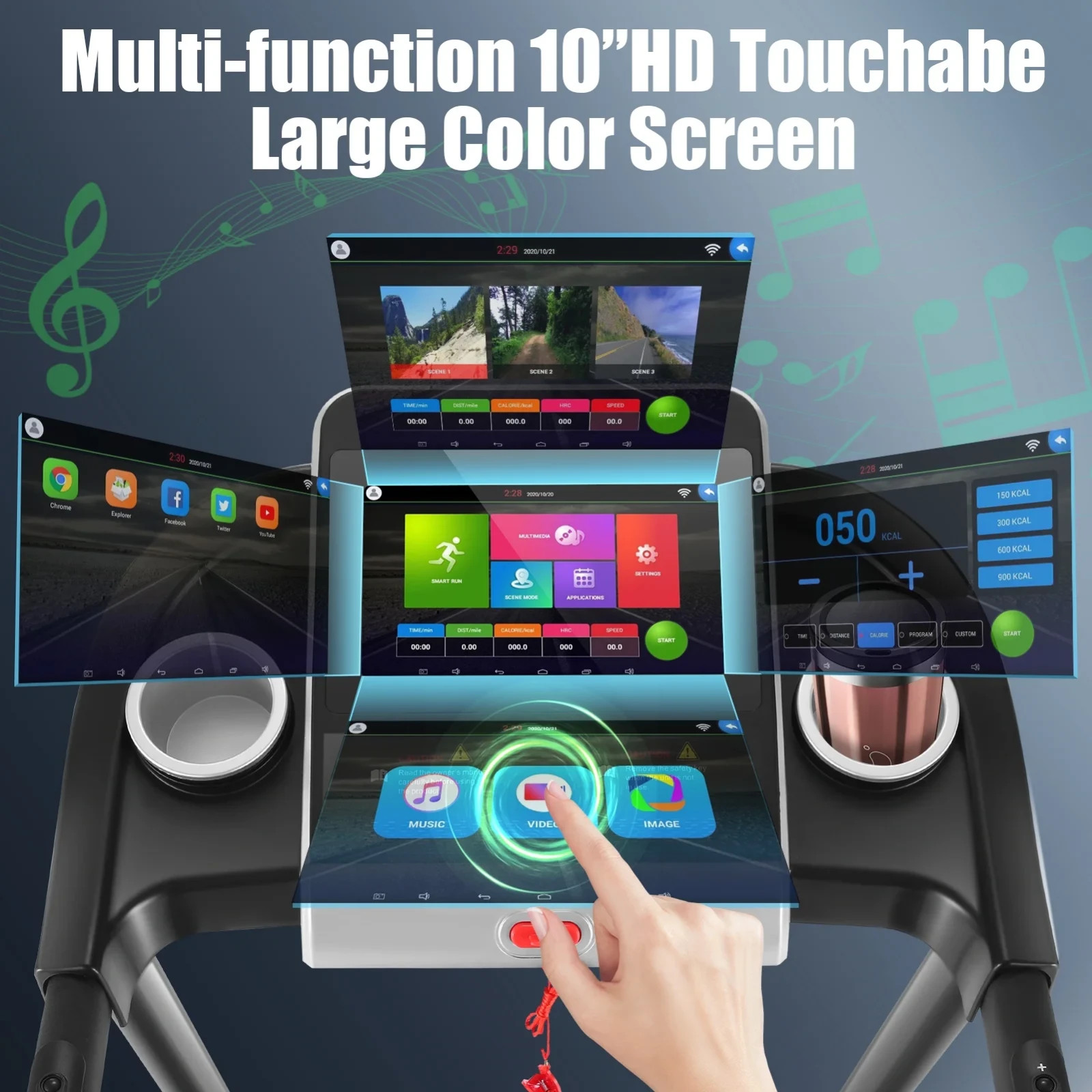 Heavy Duty Treadmill 2.5-3.5HP Treadmill Machine High Quality Treadmill for Home