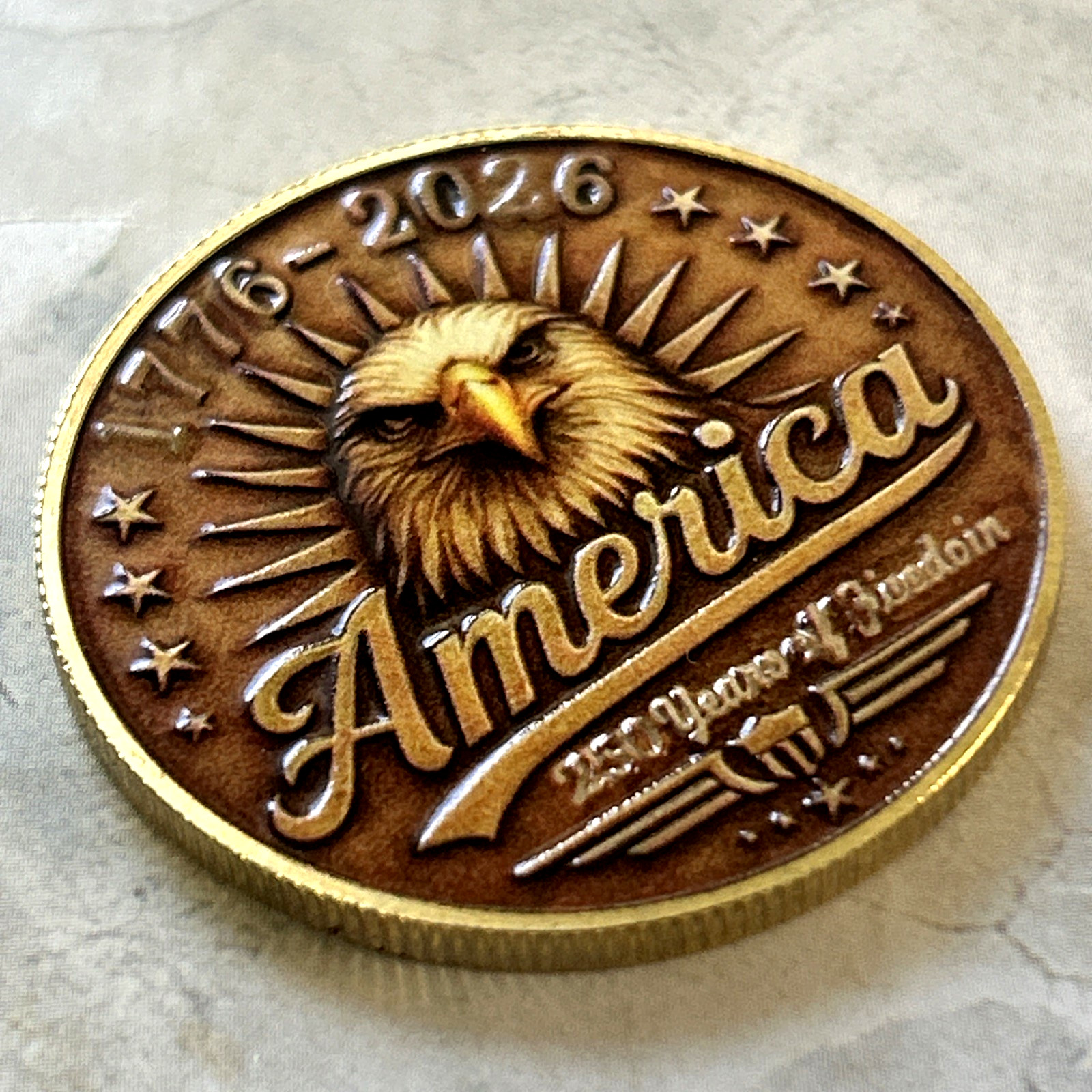 *USA 250TH ANNIVERSARY* Birth Of A Nation 1776-2026 Commemorative Coin Medal