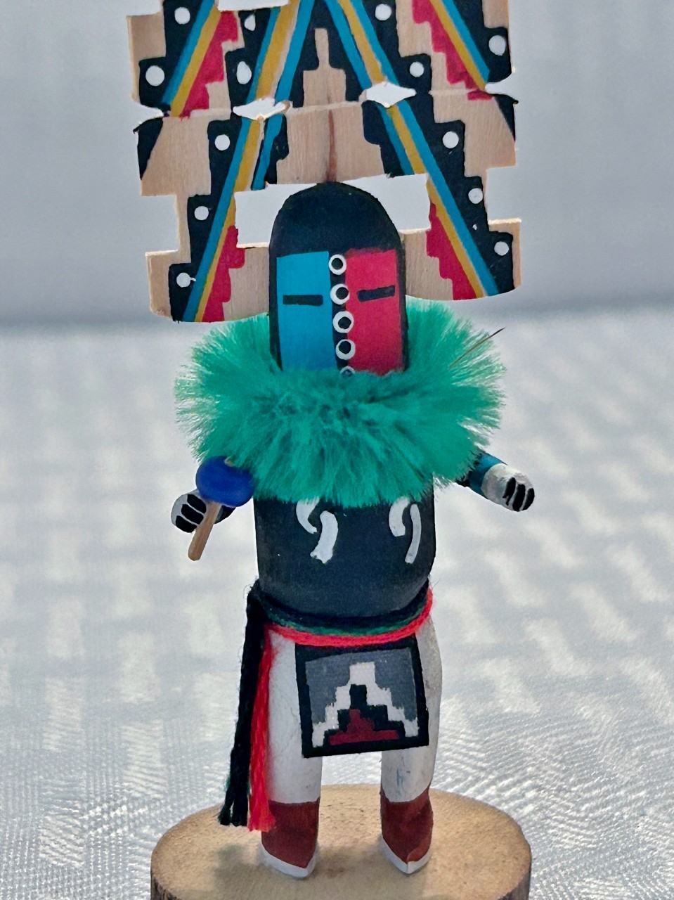 Vintage 4” Kachina Doll | Hopi Hemis | Handcrafted & Signed | Native American