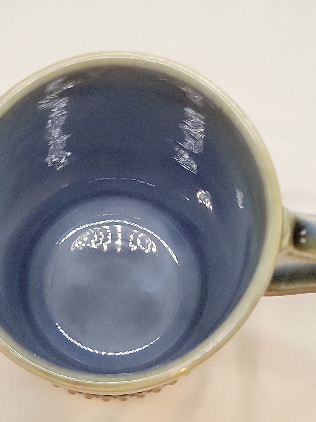 Vintage Wade Ireland Green Beer Stein Mug Sail Boat Yellow Sails