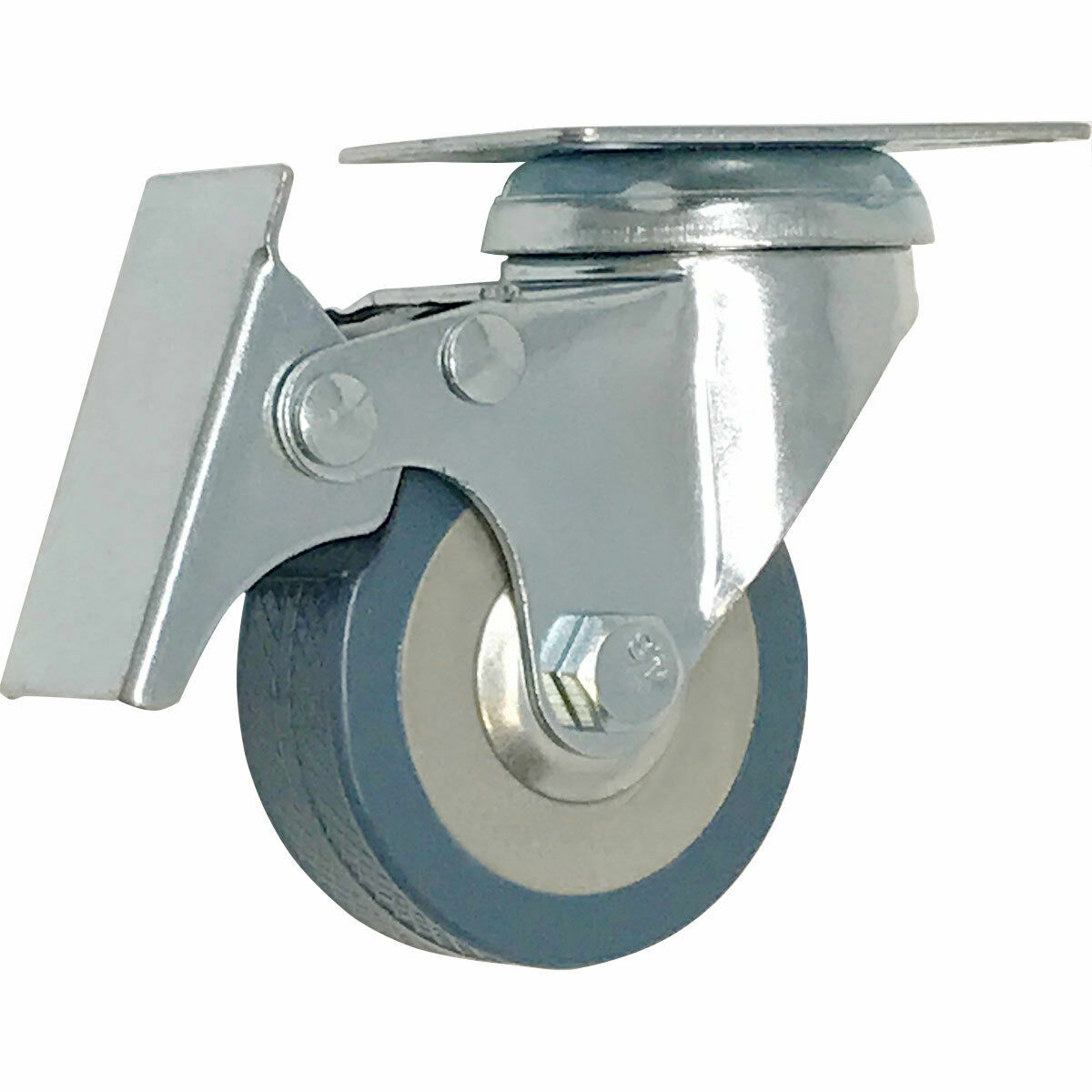 12 pack 2" Swivel Total Lock Brake Polyurethane Plate Caster PU