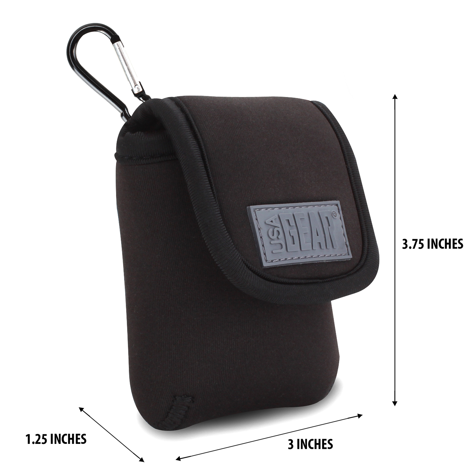 USA GEAR Slingshot Ammo Pouch Holder with Belt Loop & Carabiner Clip