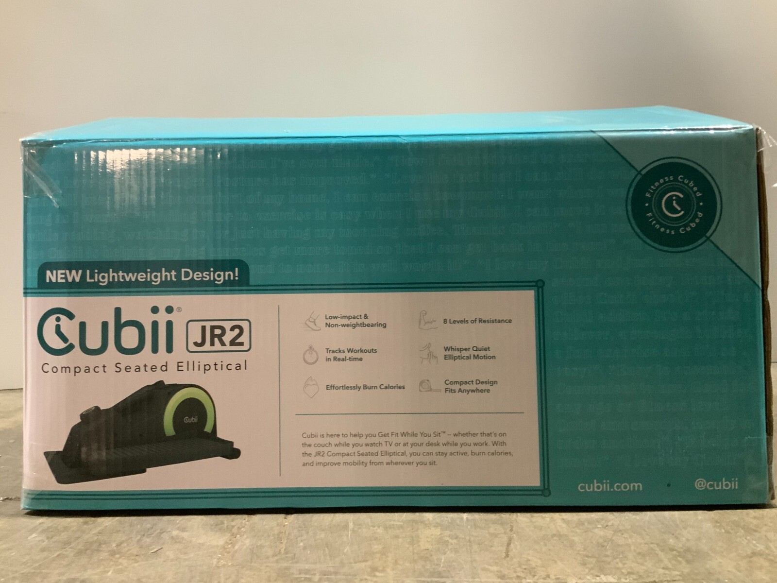 CUBII JR2 F3B2 Compact Seated Elliptical Purple